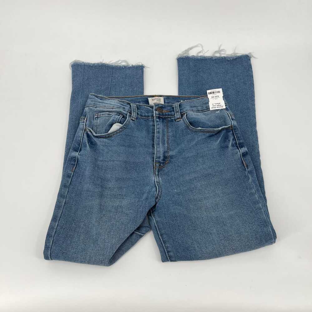 Kensie Blue High Rise Straight Leg Jeans | Women’s Size 2 - Picture 4 of 5